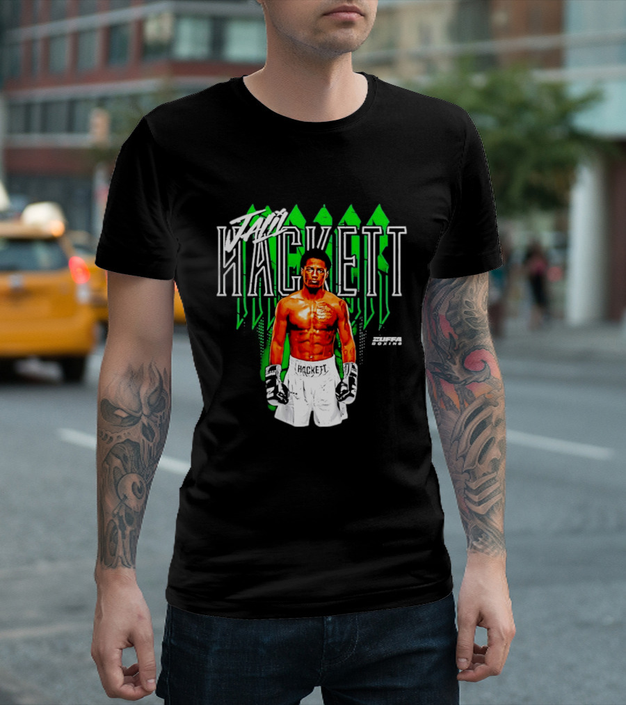 Jalil Hackett Signature Boxing Fighter Name Zuffa Boxing T-Shirt