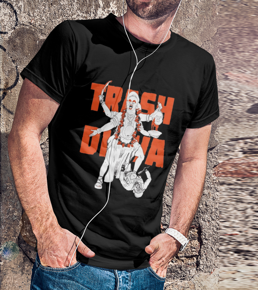 Trash Diva Multi Armed Figure With Head And Sword T-Shirt