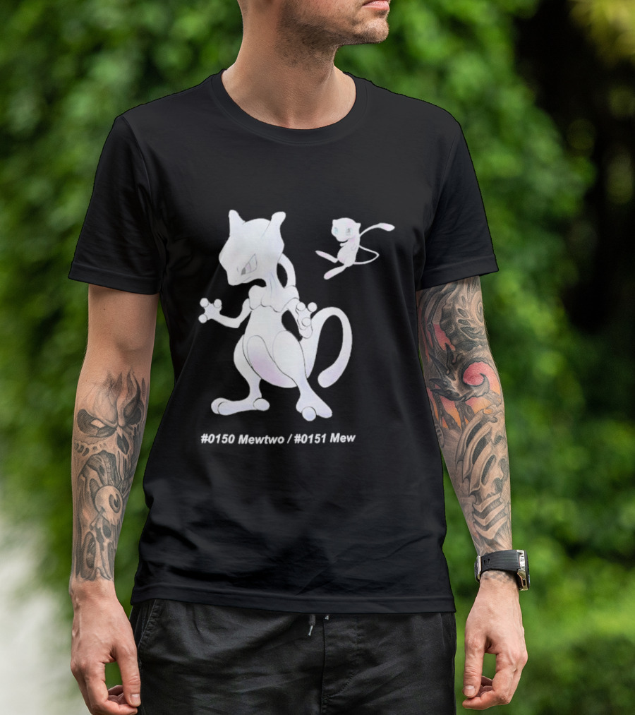 UNIQLO X Pokemon 30th Anniversary Mewtwo Mew #150 #151 T-Shirt