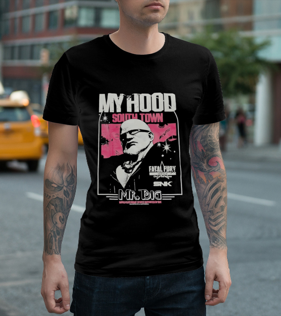 My Hood South Town Mr Big Fatal Fury SNK T-Shirt