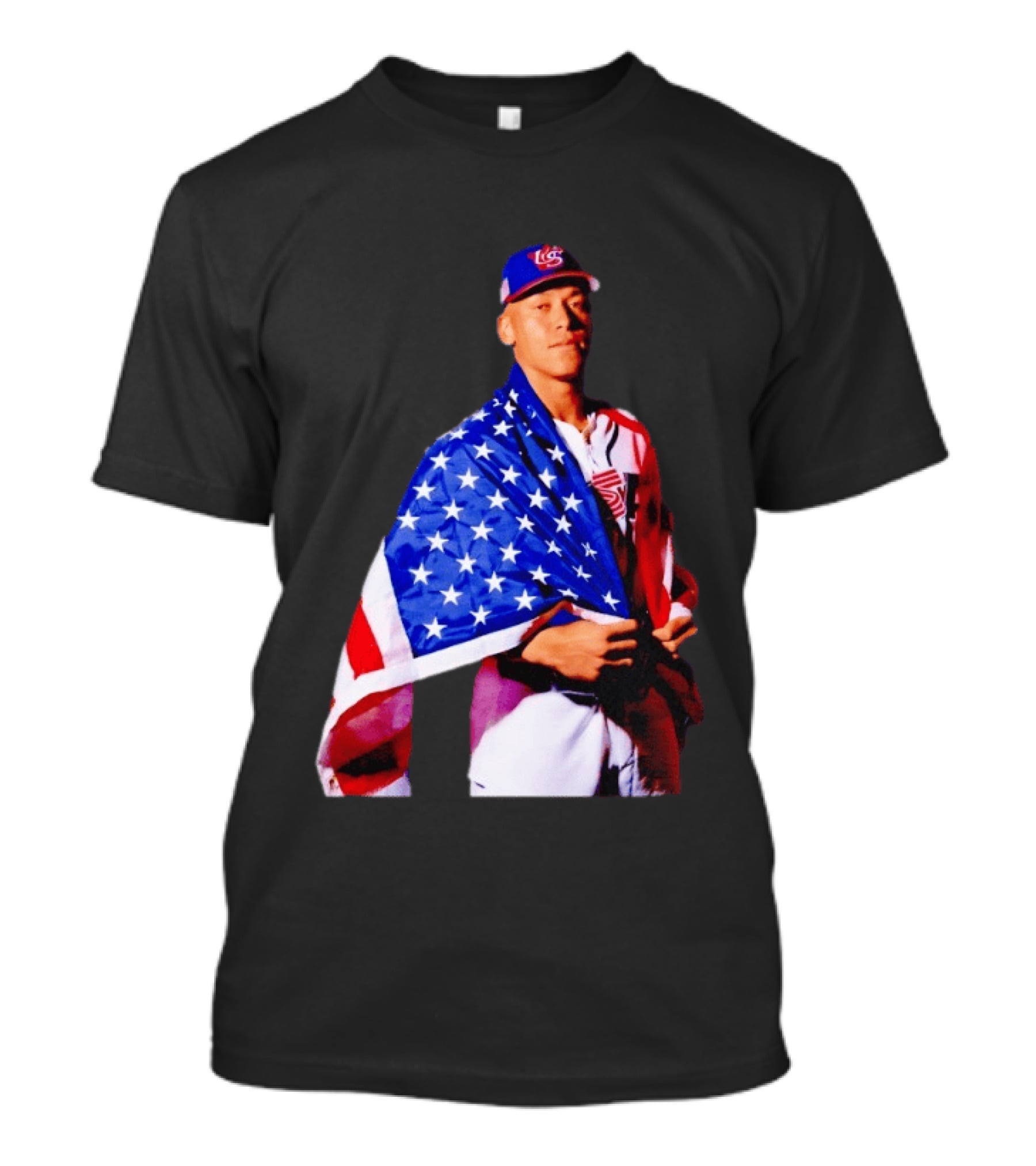 Aaron Judge Captain Team USA Baseball American Flag T-Shirt