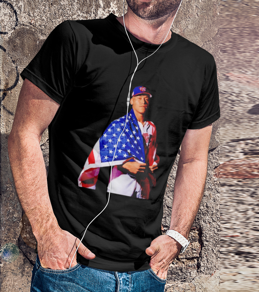 Aaron Judge Captain Team USA Baseball American Flag T-Shirt
