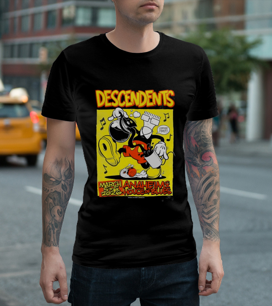 Descendents House Of Blues Anaheim March 5 6 2026 Event T-Shirt