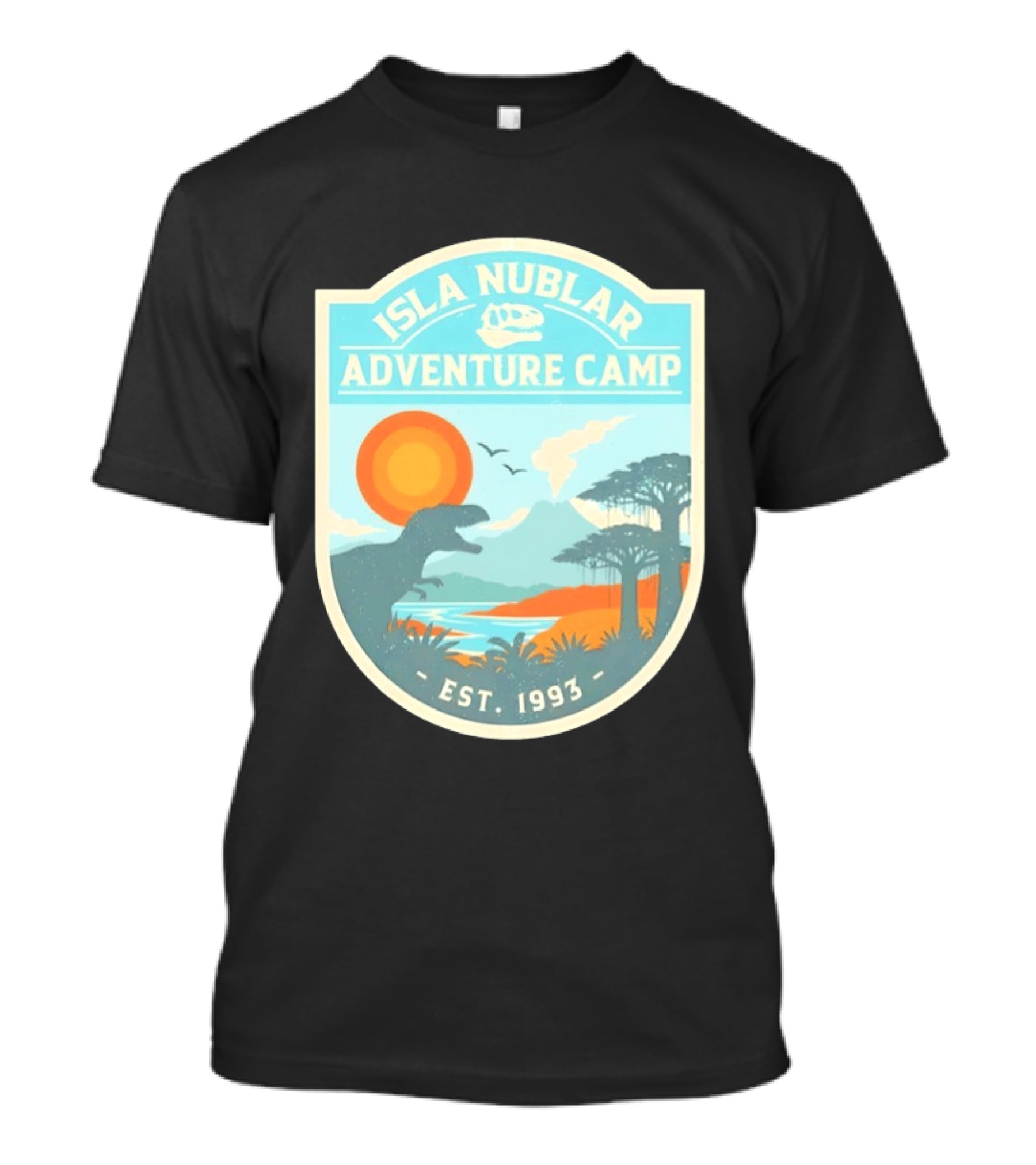 Isla Nublar Adventure Camp Dinosaur Island Est 1993 T-Shirt