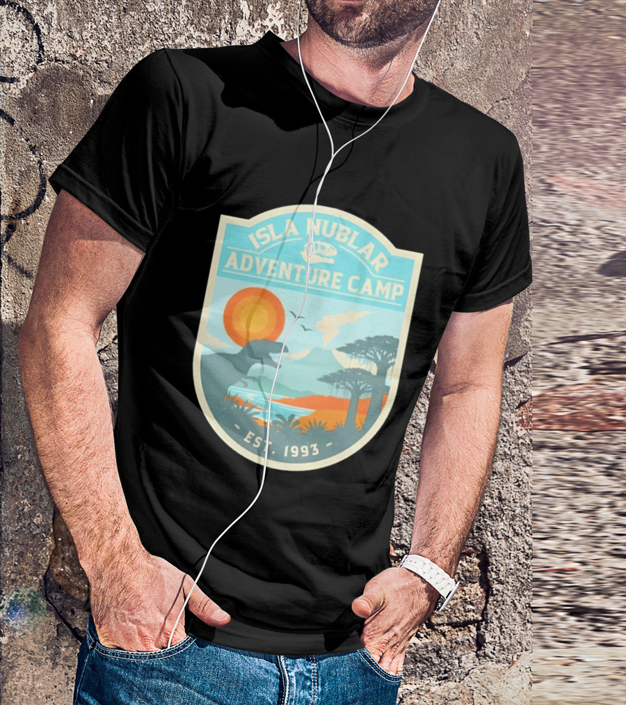 Isla Nublar Adventure Camp Dinosaur Island Est 1993 T-Shirt