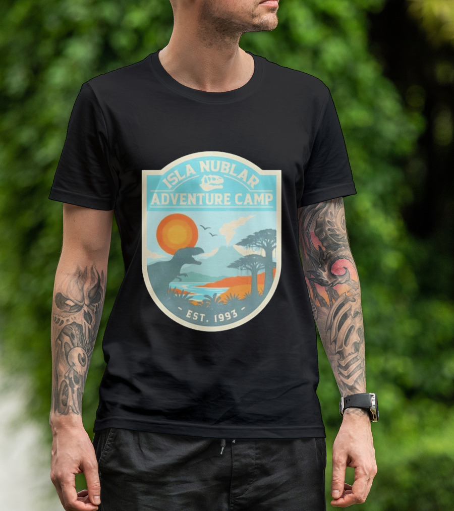 Isla Nublar Adventure Camp Dinosaur Island Est 1993 T-Shirt