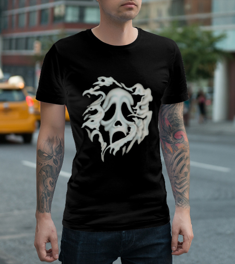 Don Toliver Scream Cactus Jack Airbrush Ghostface T-Shirt