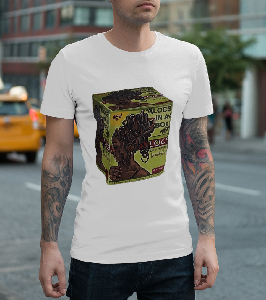 Locs In A Box How To Paint Hair Drawn By Zoe Not A Relaxer Waves Fro Wild T-Shirt