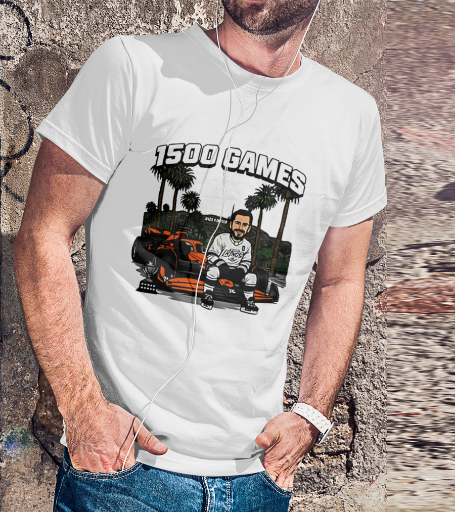 Los Angeles Kings Anze Kopitar 1500 Games Celebration 2026 T-Shirt