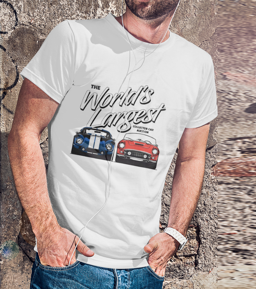 The World's Largest Collector Car Auction Blue And Red Cars T-Shirt
