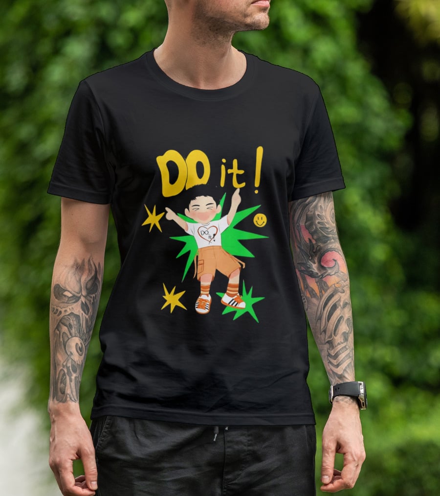 Do It Doh Kyungsoo Asia Concert Tour Cartoon Heart Starburst T-Shirt