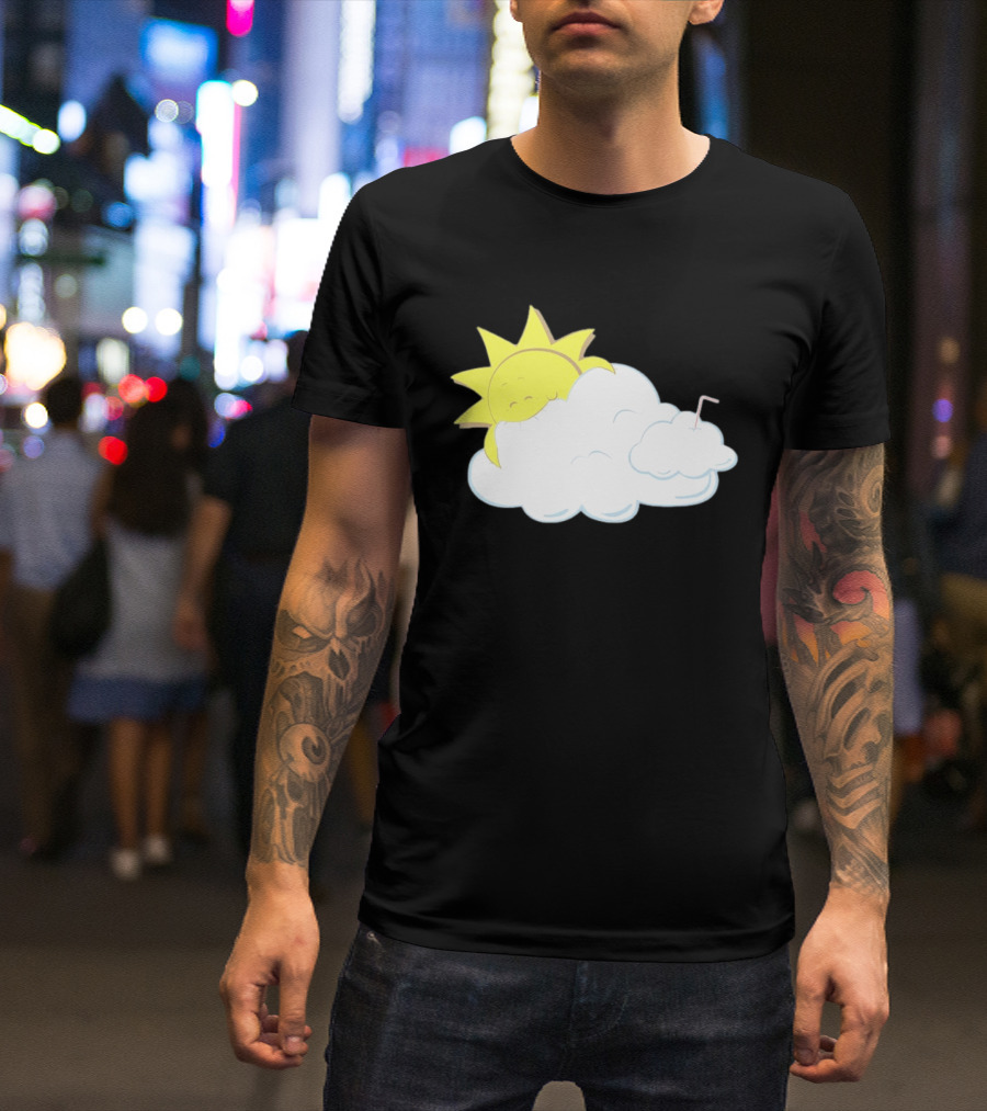 Sun Eating A Cloud Cartoon T-Shirt
