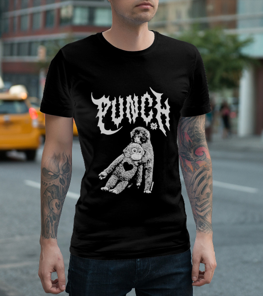 Punch Monkey With Heart T-Shirt