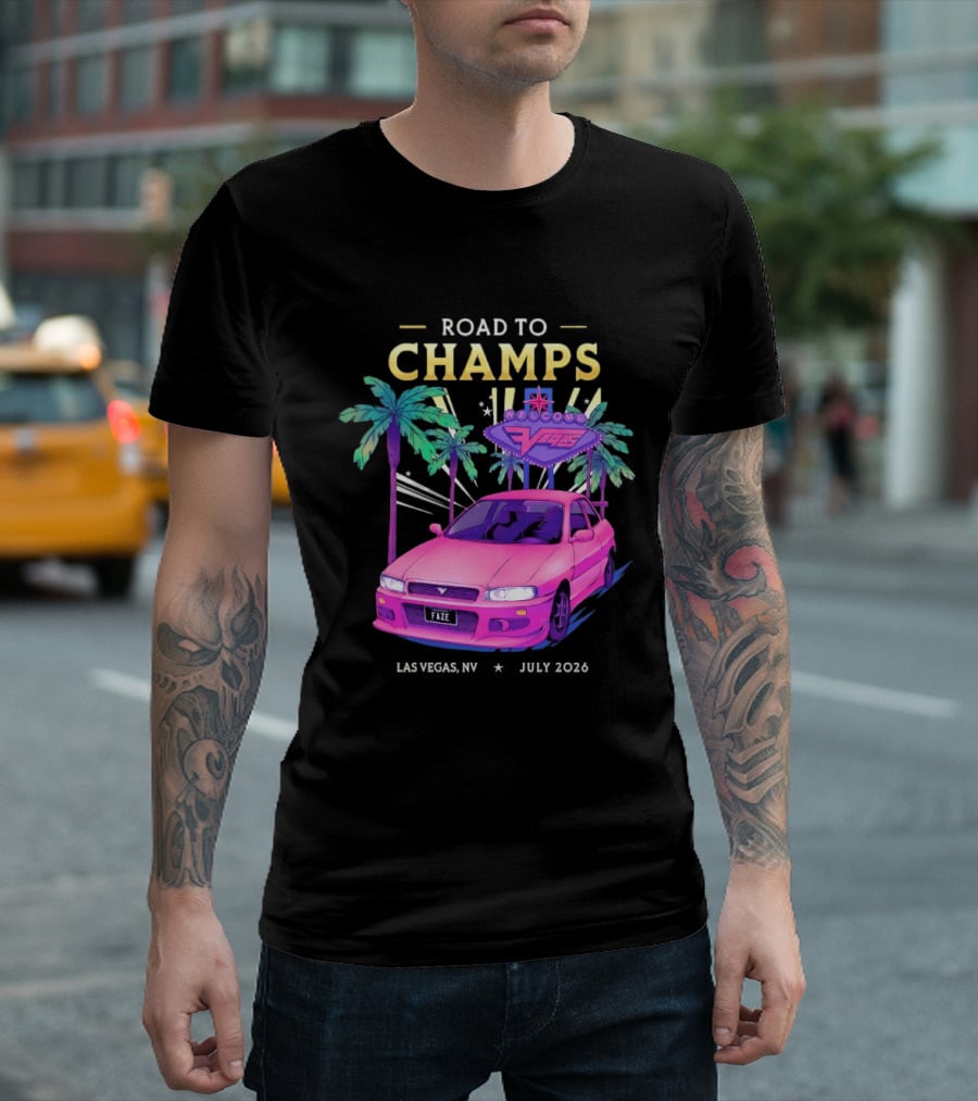 Road To Champs Faze Welcome Las Vegas 2026 T-Shirt