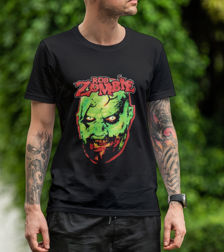 Rob Zombie Bring Out Your Dead Green Zombie Head T-Shirt