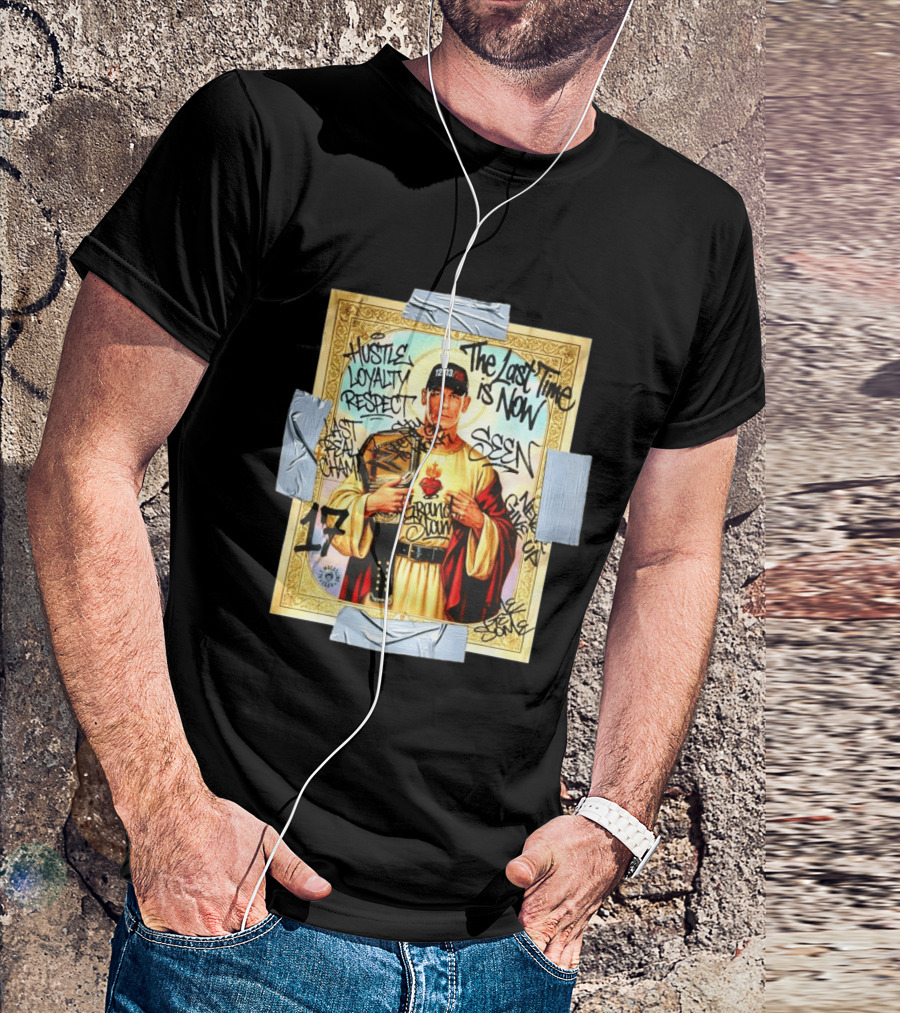 Hustle Loyalty Respect Saint John Cena 17 The Last Time Is Now Grand Slam Seen Graffiti T-Shirt