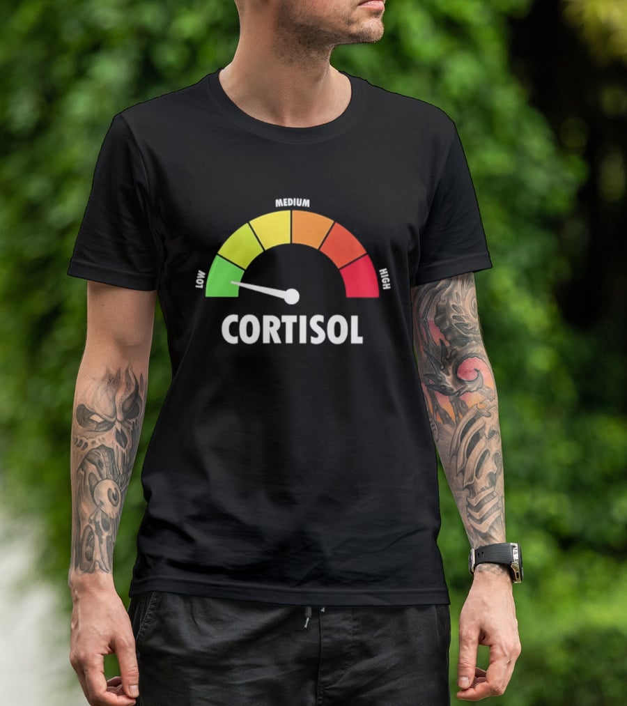 Low Medium High Cortisol Meter T-Shirt
