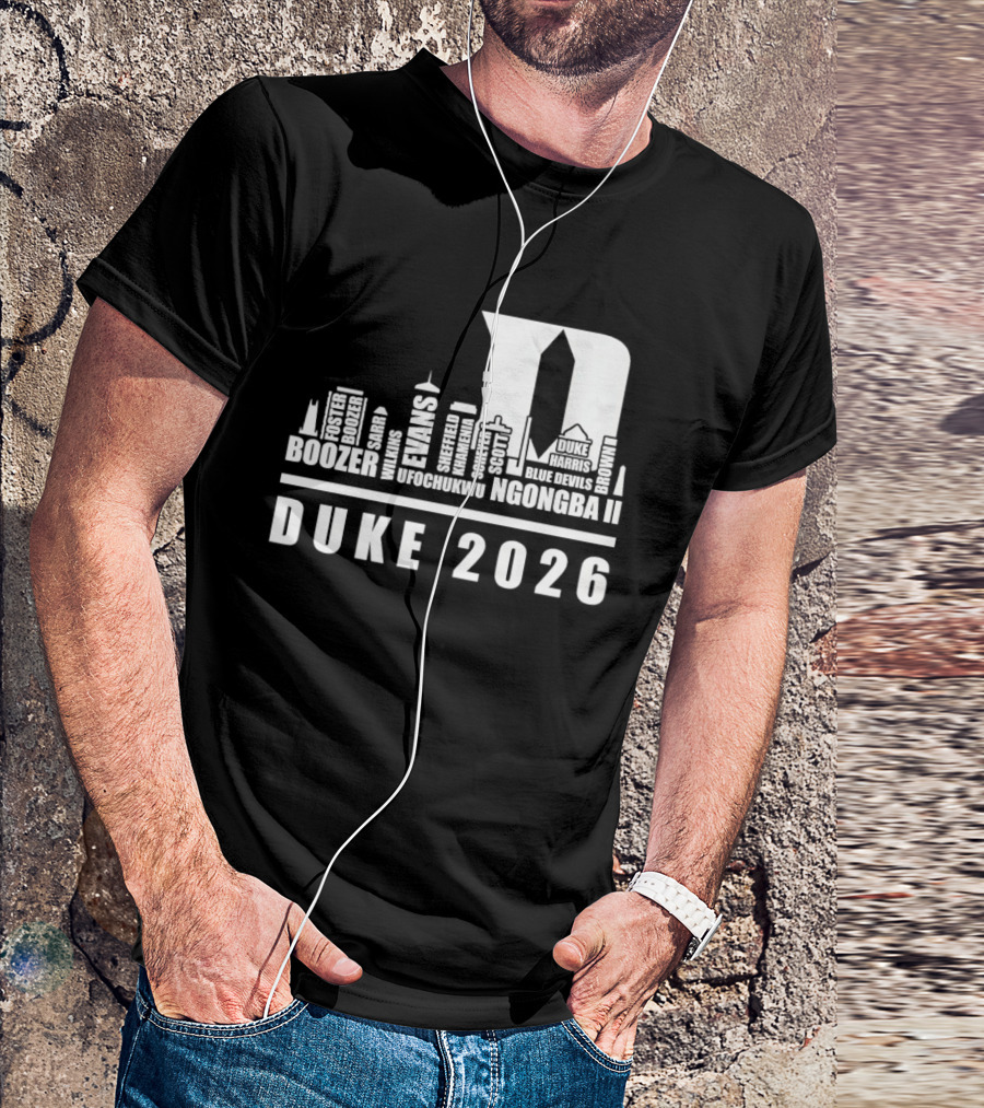 Duke 2026 Skyline Boozer Evans McCorkle Li T-Shirt