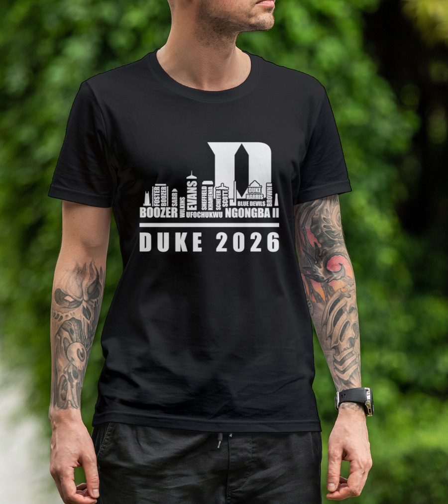 Duke 2026 Skyline Boozer Evans McCorkle Li T-Shirt
