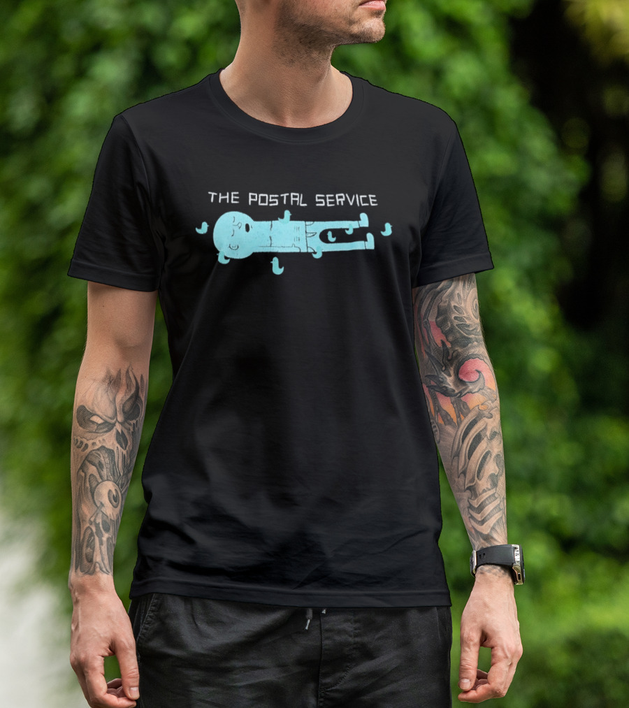 The Postal Service Key Imagery With Blue Bird T-Shirt