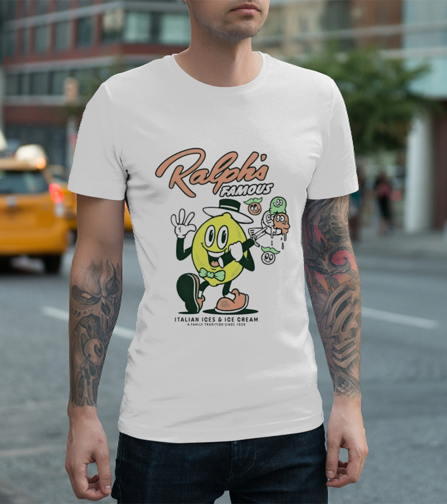 Ralph's Famous Italian Ices Ice Cream Family Tradition Since 1928 T-Shirt