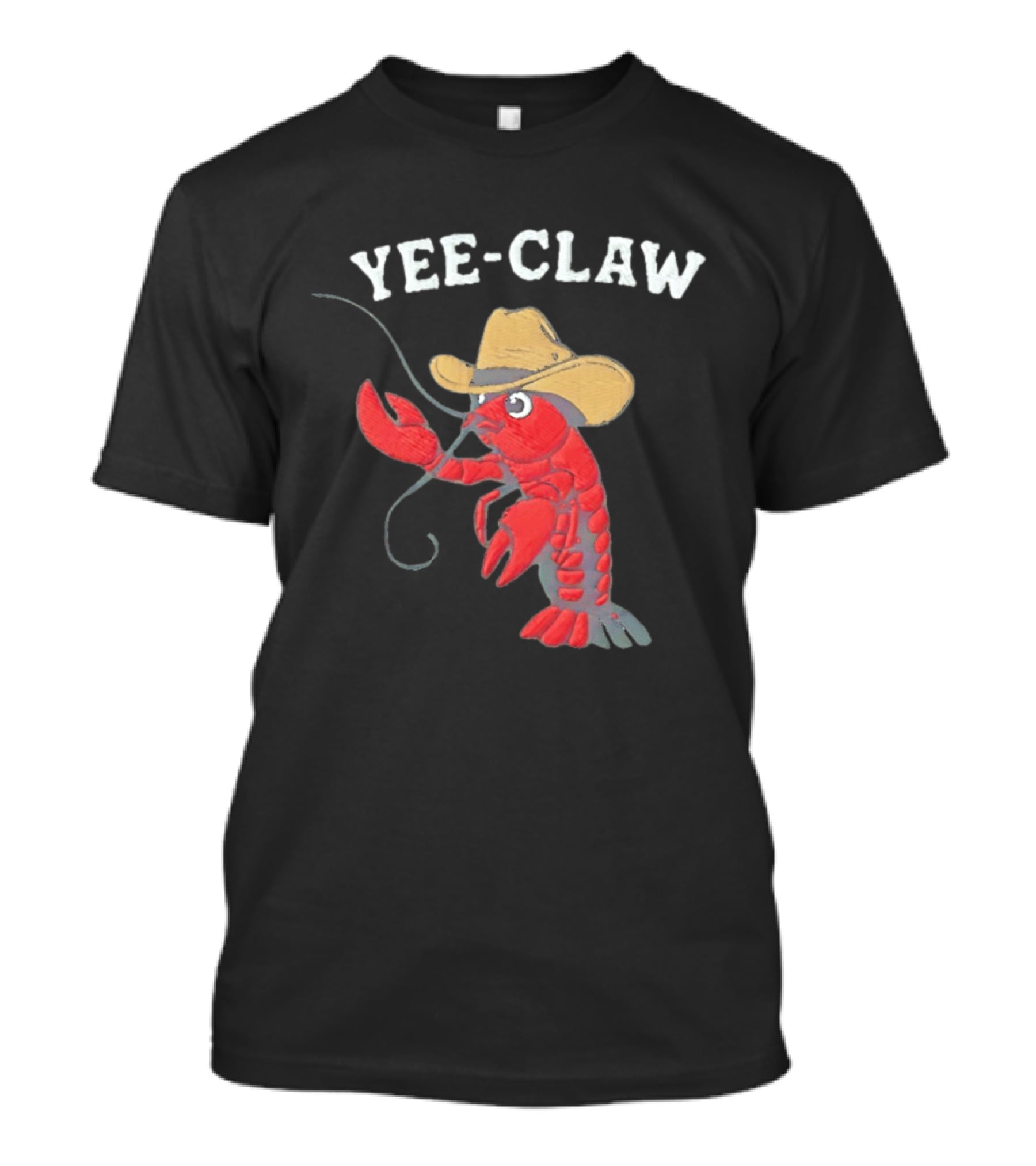 Yee Claw Cowboy Lobster Embroidered Wrangler T-Shirt