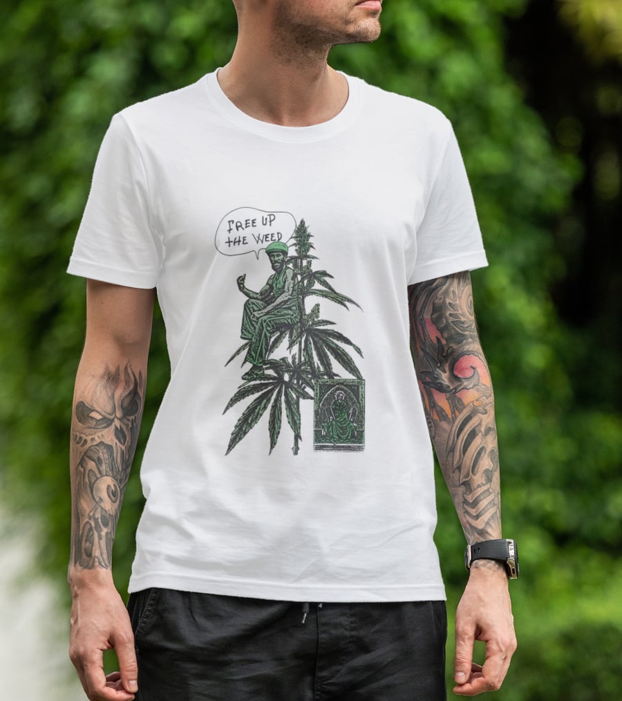 Free Up The Weed Lee Scratch Perry Cannabis T-Shirt
