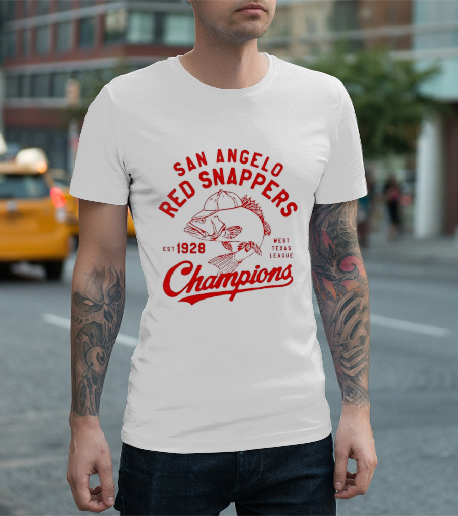 San Angelo Red Snappers Champions Est 1928 Herders Baseball Teams Defunct T-Shirt