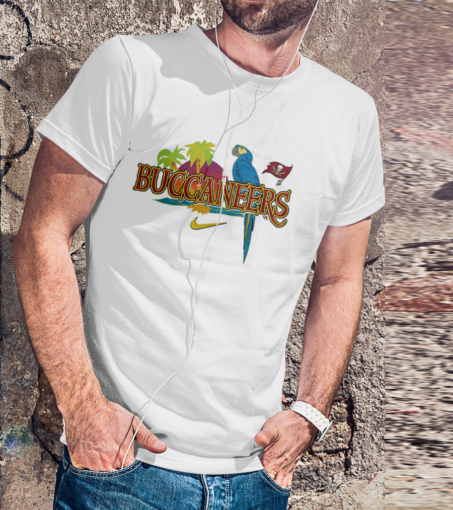 Tampa Bay Buccaneers Tropical Parrot Nike Buccaneers T-Shirt