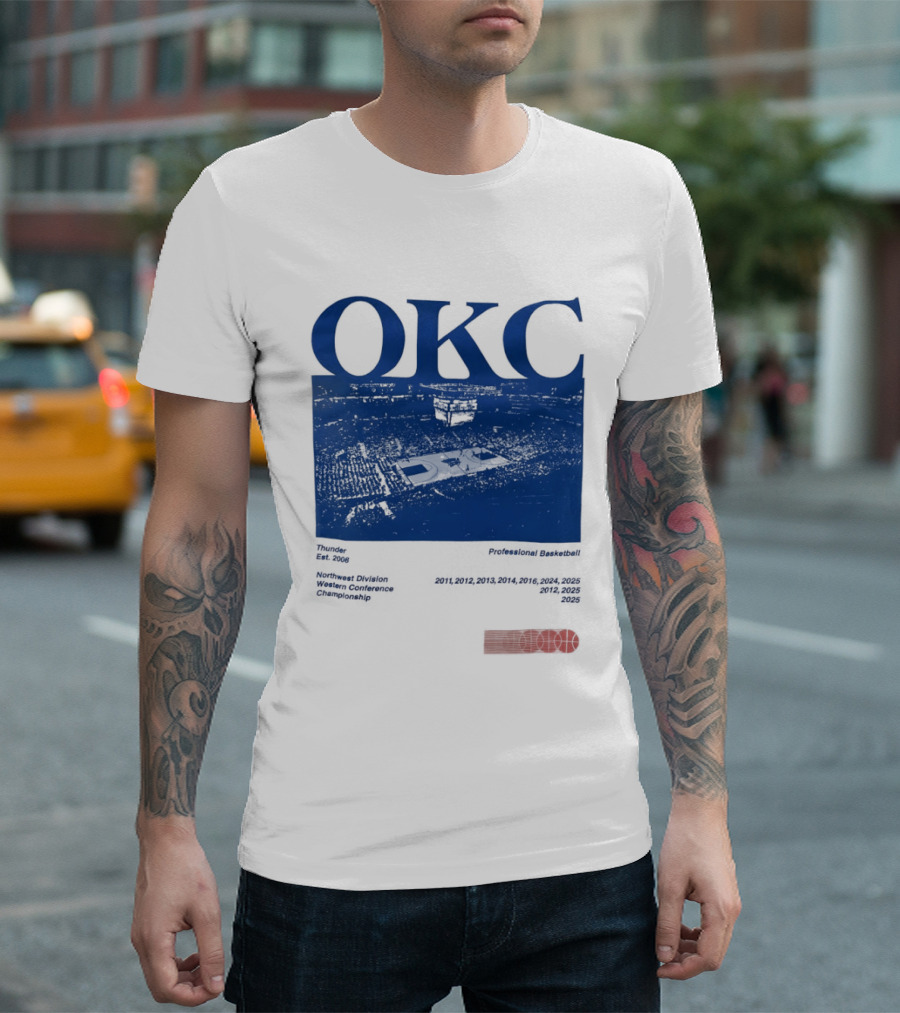 Oklahoma City Thunder Basketball Team OKC Thunder Nike NBA T-Shirt
