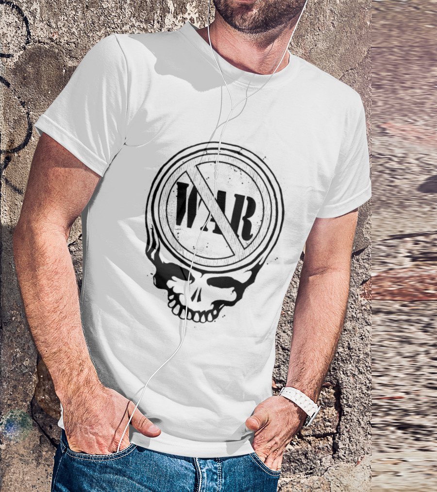 War No Symbol Skull T-Shirt
