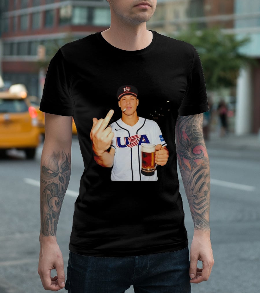 USA Basketball Team After Hours Middle Finger Aaron Judge T-Shirt