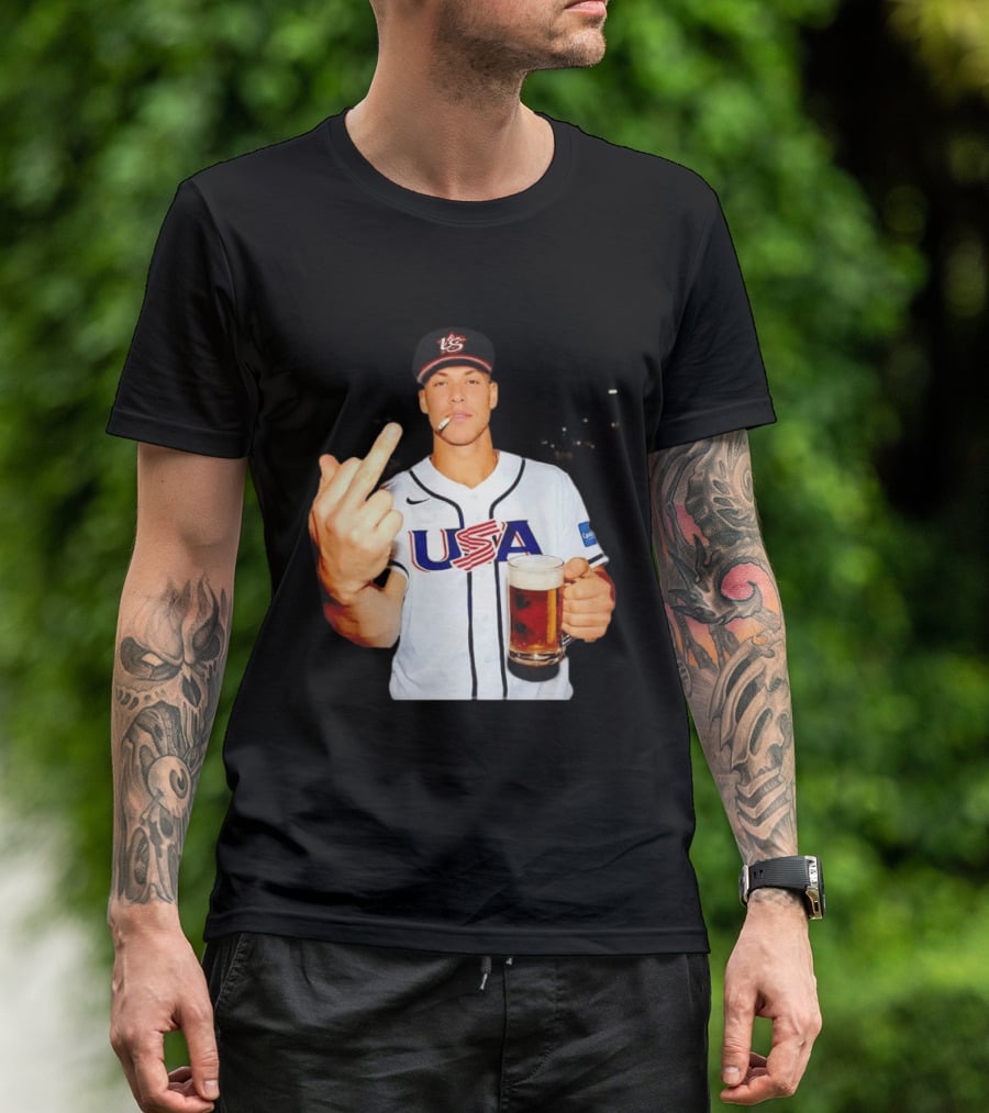 USA Basketball Team After Hours Middle Finger Aaron Judge T-Shirt