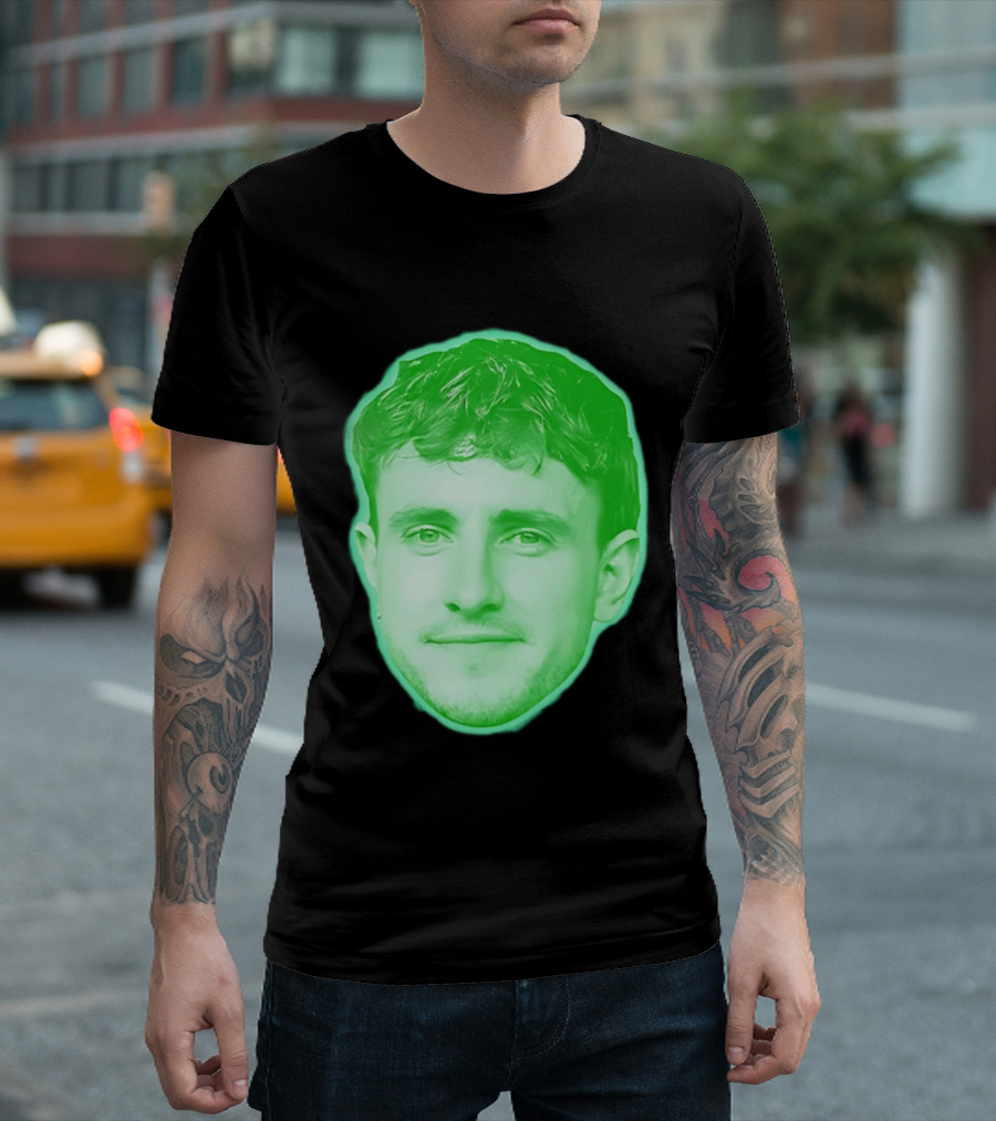 Paul Mescal Green Face St Patrick's Day 2026 T-Shirt