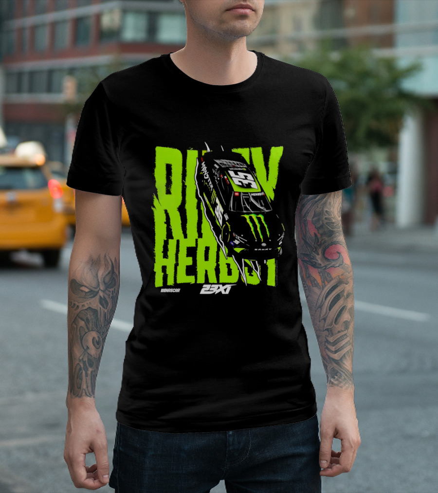 Riley Herbst No 35 Toyota Camry Monster Energy Racing 23XI NASCAR T-Shirt