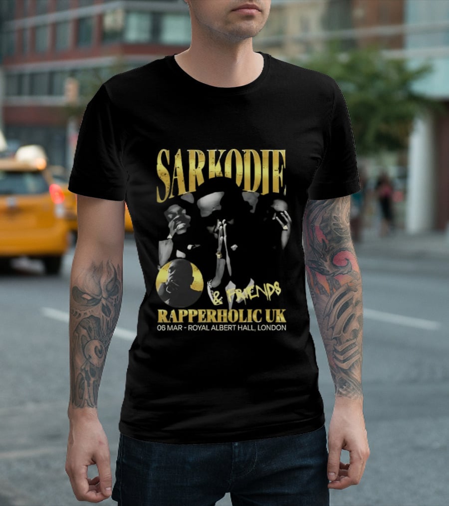 Sarkodie And Friends Rapperholic UK Made Of Black London 2015 T-Shirt