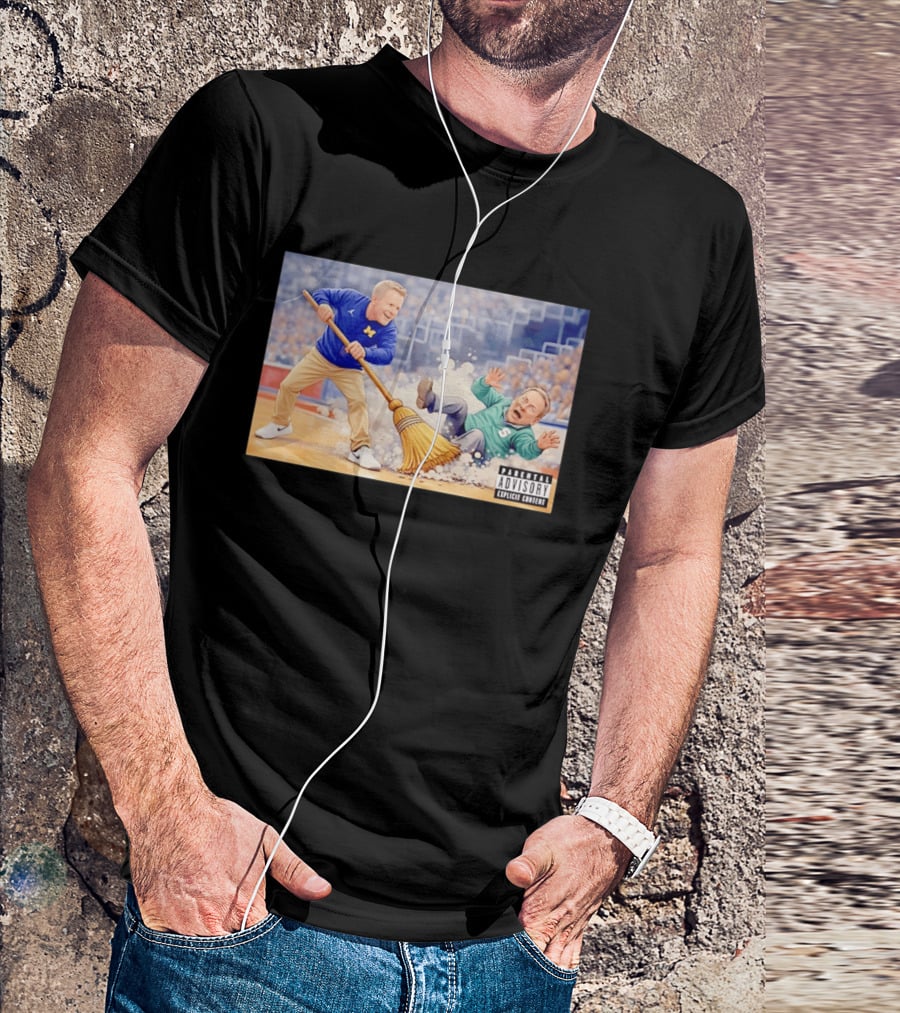 Michigan Wolverines Sweep Michigan State Spartans Parental Advisory T-Shirt