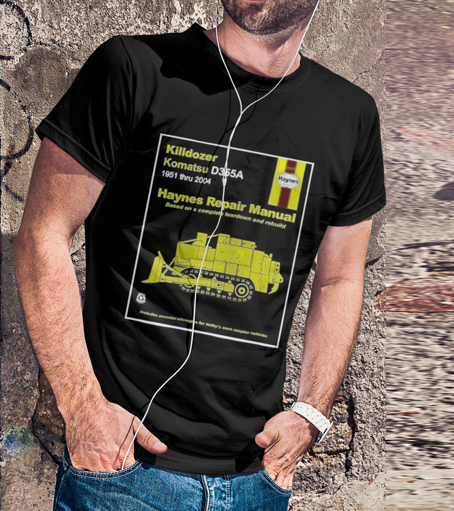 Killdozer Komatsu D355A Haynes Manual 2004 Colorado Rampage Event T-Shirt