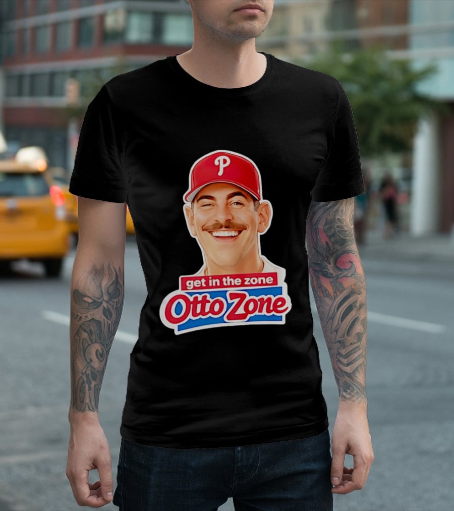Philadelphia Phillies Mike Schmidt Get In The Zone Otto Zone T-Shirt