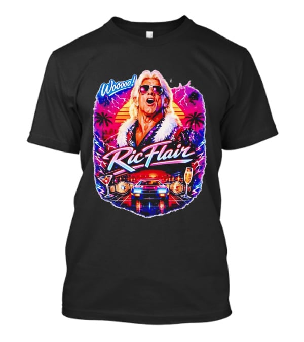 Ric Flair 80s Retro Style Woo Wrestling Legend Vintage Vibes T-Shirt