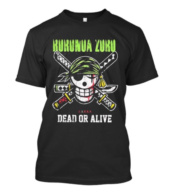 Roronoa Zoro Skull Three Swords Dead Or Alive T-Shirt