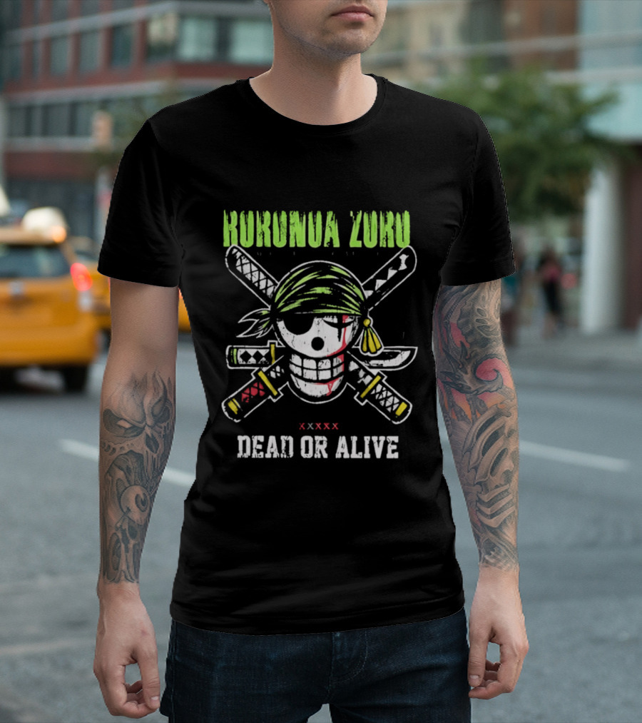 Roronoa Zoro Skull Three Swords Dead Or Alive T-Shirt