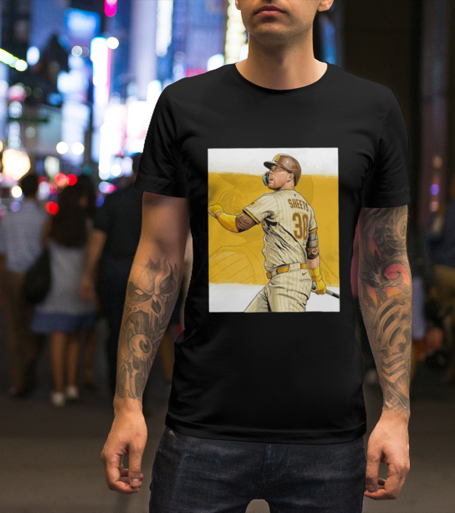 San Diego Padres Sheets 30 Baseball Player Action T-Shirt