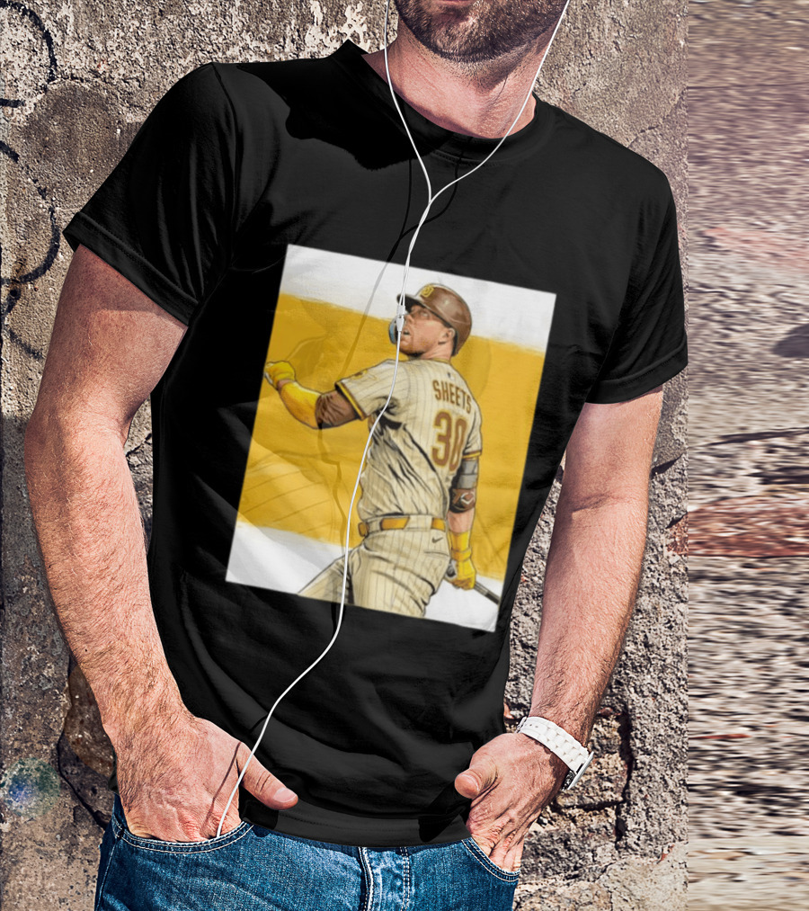 San Diego Padres Sheets 30 Baseball Player Action T-Shirt