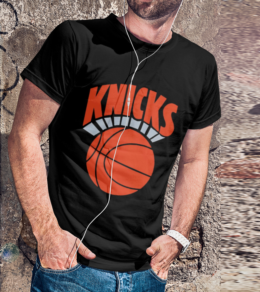 Knicks Basketball Orange Ball Classic Team T-Shirt