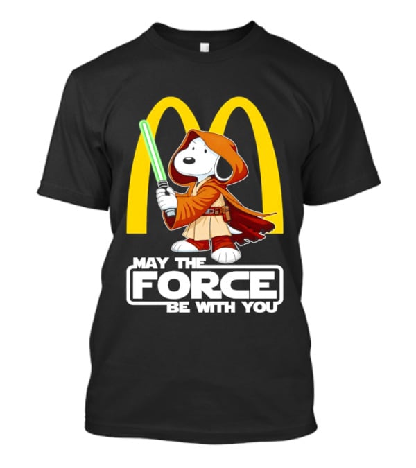 May The Force Be With You Snoopy Jedi McDonald's T-Shirt