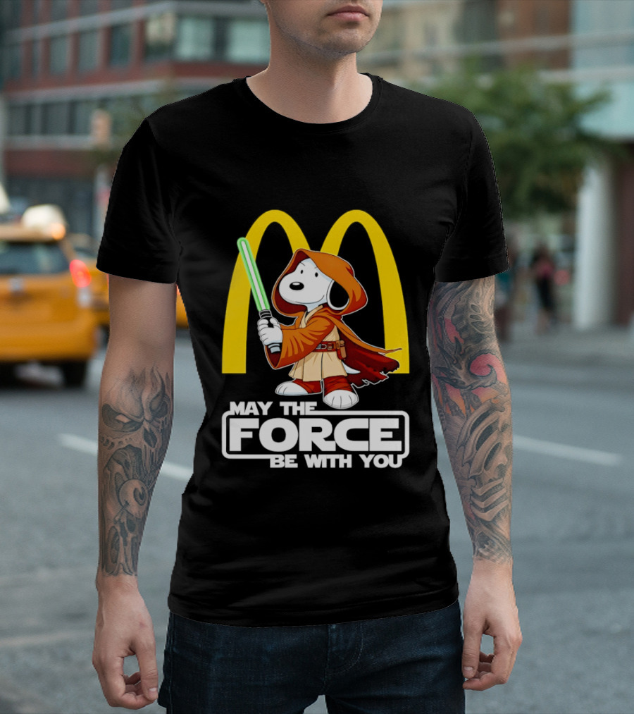May The Force Be With You Snoopy Jedi McDonald's T-Shirt