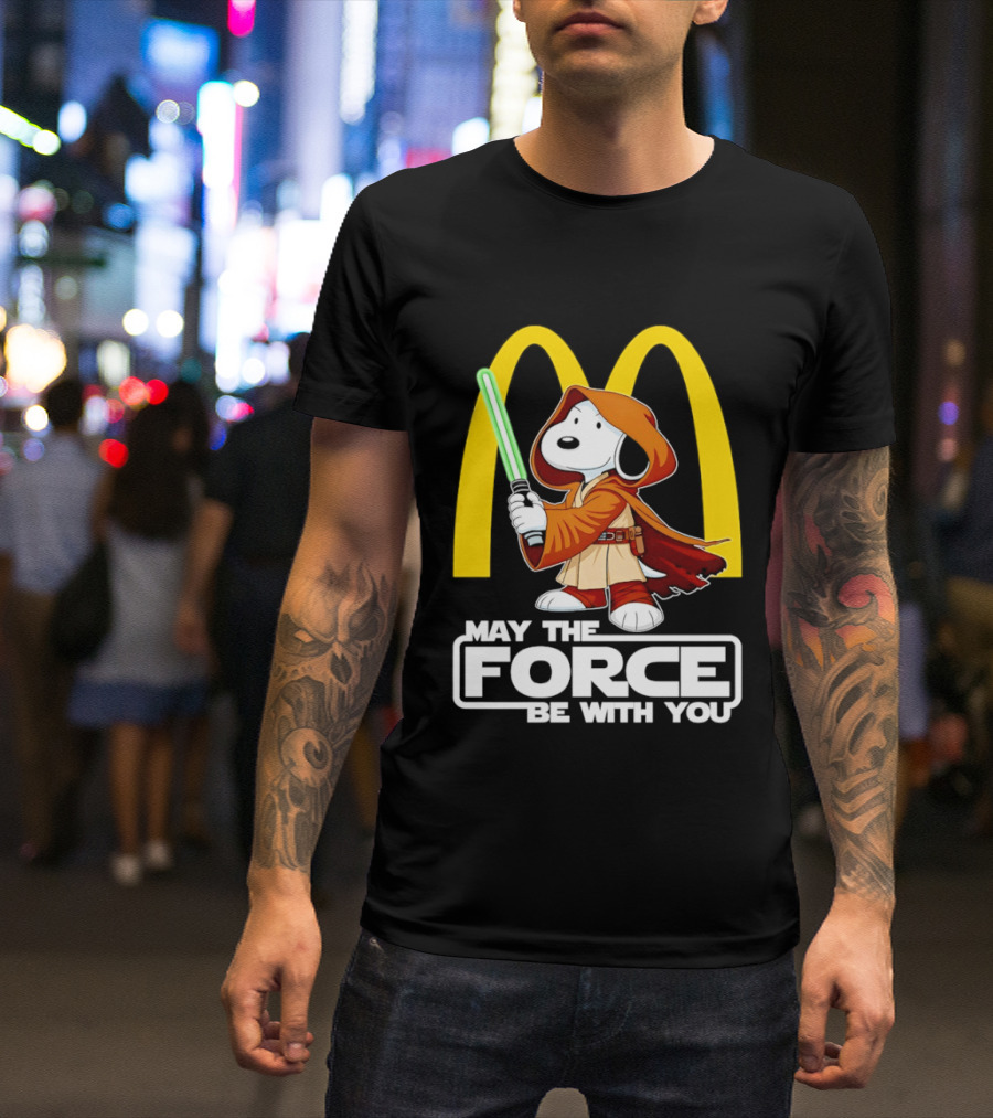 May The Force Be With You Snoopy Jedi McDonald's T-Shirt