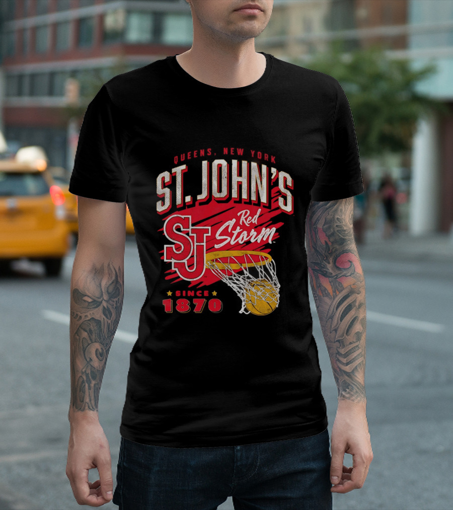 St John's Red Storm Basketball New York Since 1870 Queens T-Shirt