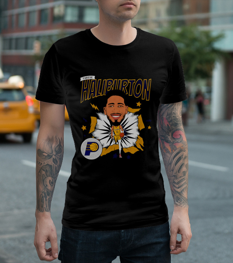 Haliburton Indiana Pacers Basketball Stars T-Shirt